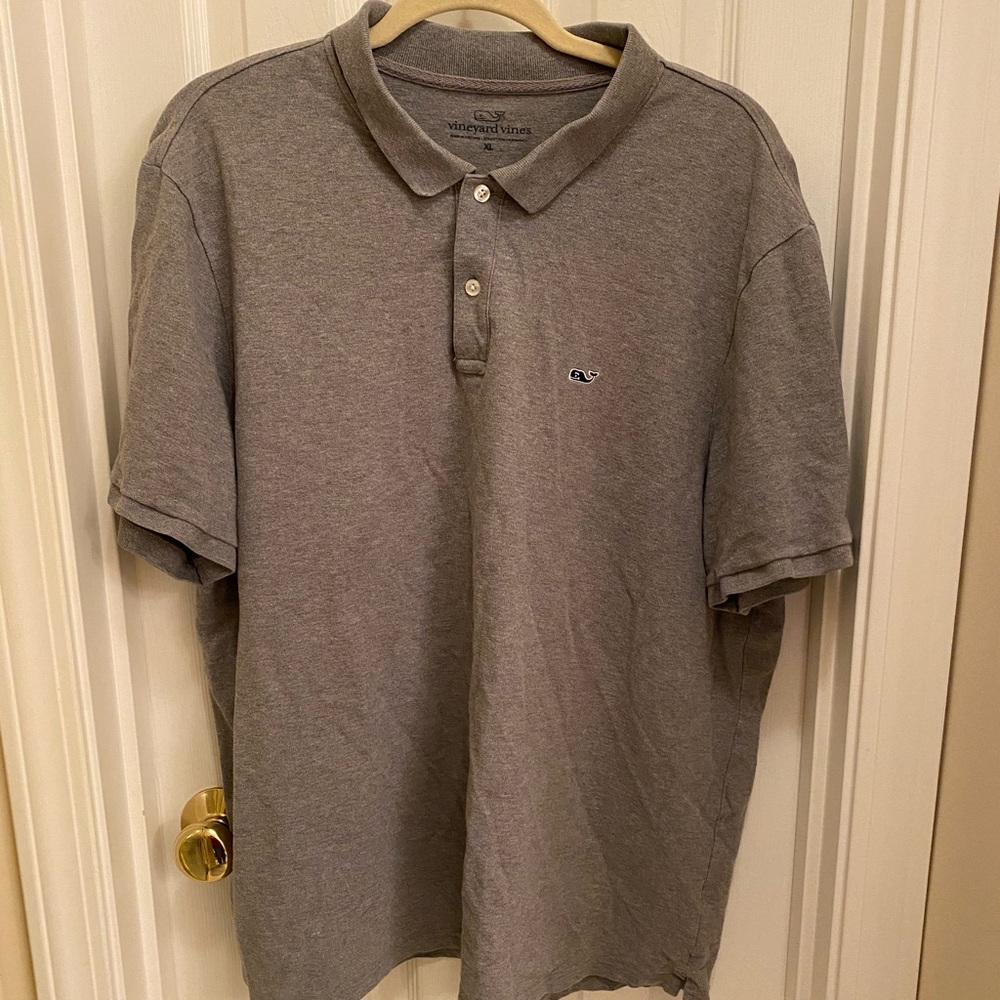 VINEYARD VINES Gray Polo shirt Size XL casual golf business casual
